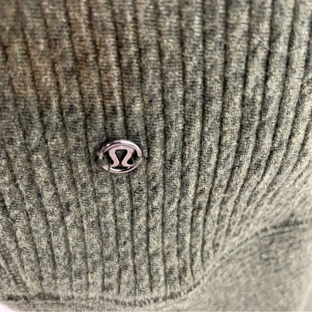 Lululemon Olive Along the Way Cowl neck Dress Small
